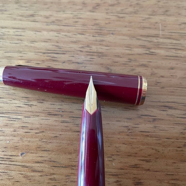 MONTBLANC モンブラン 万年筆 585 14K えんじ