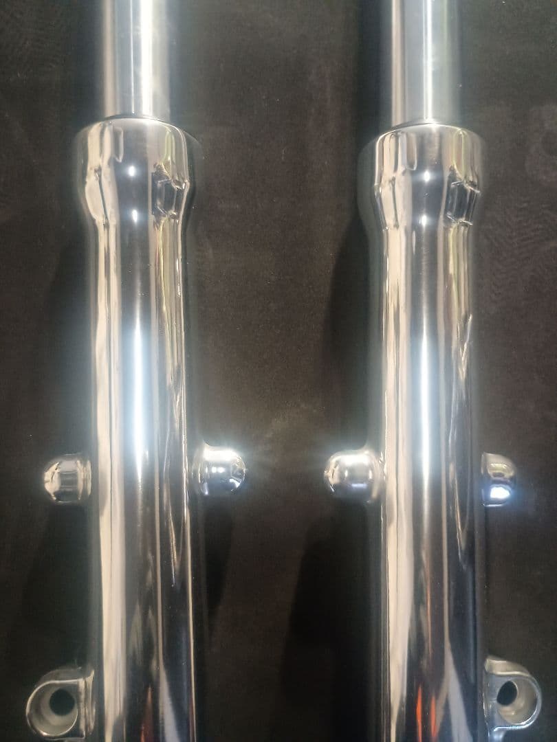 OH後未使用ゼファー400 純正フロントフォーク左右セット インナーチューブ新品