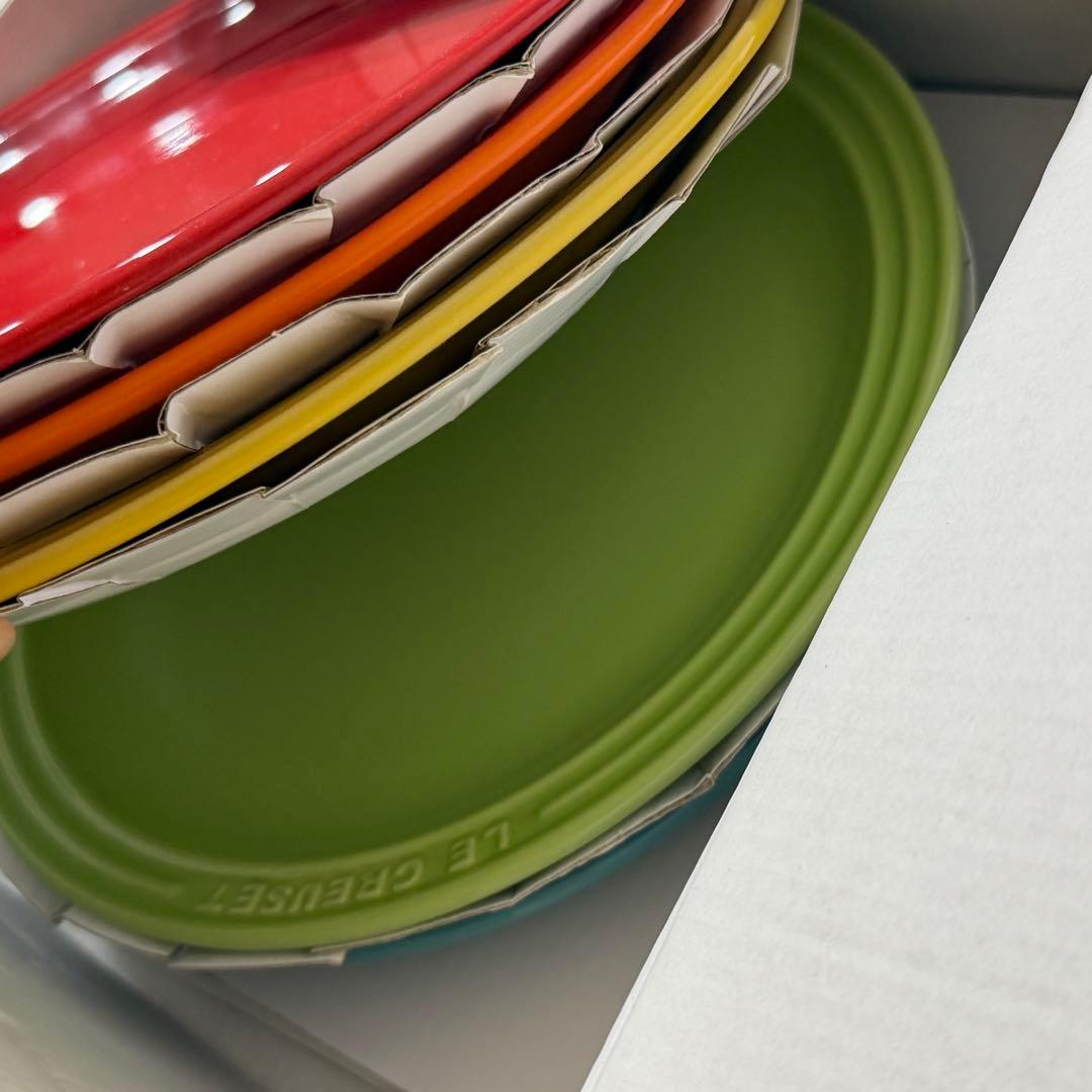 LE CREUSET ル・クルーゼ ストーンウェア 皿 5枚セット 23cm