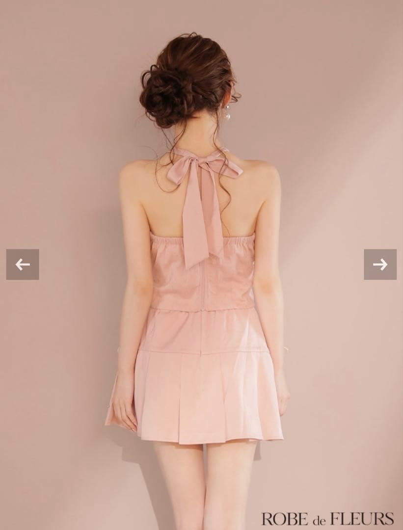 ROBE de FLEURS ピンク ナイトドレス S