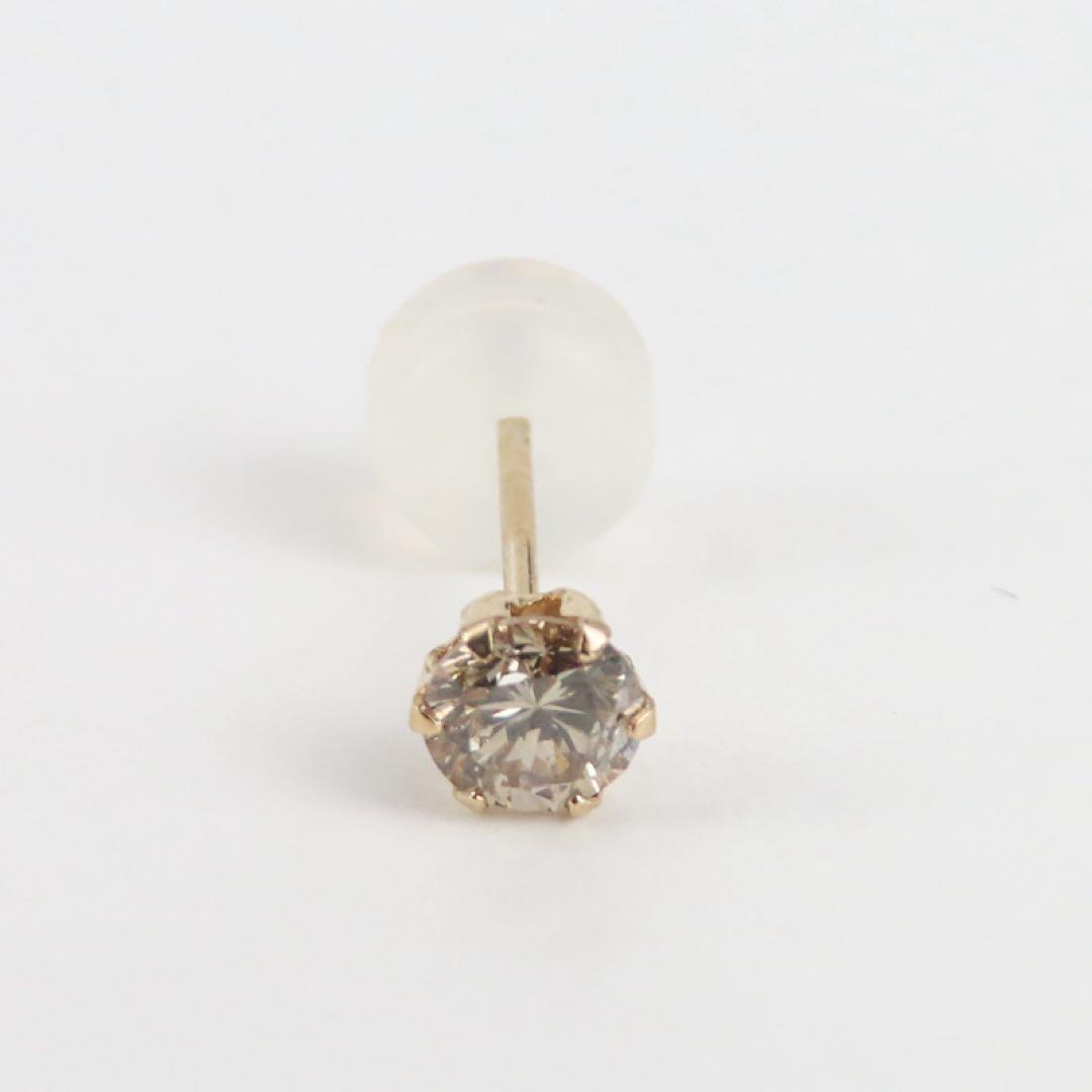 s*o様 【本物保証！】K10YG 天然ダイヤモンド0.216ct ピアス　10