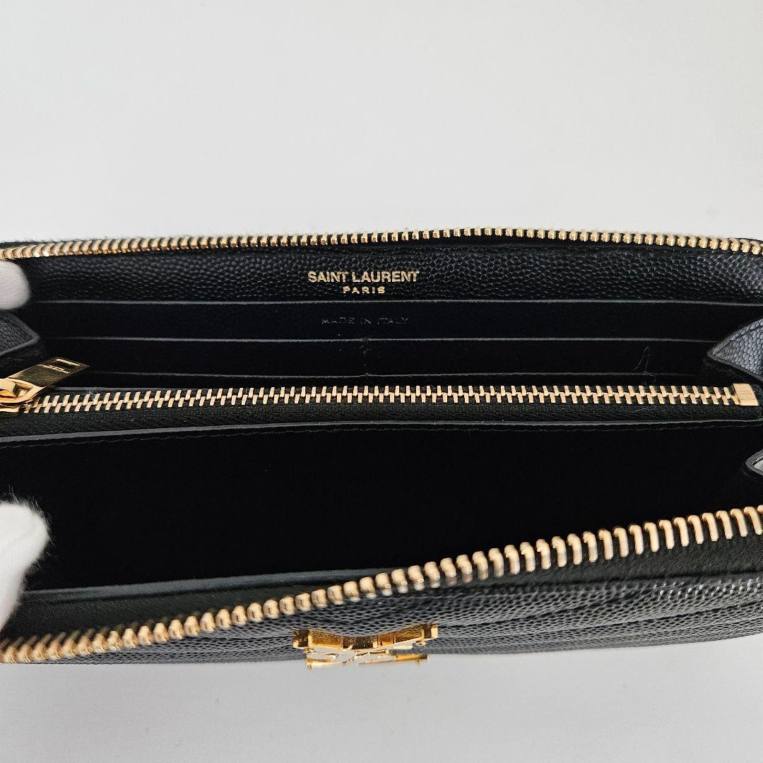 サンローラン SAINT LAURENT モノグラム長財布 ブラック