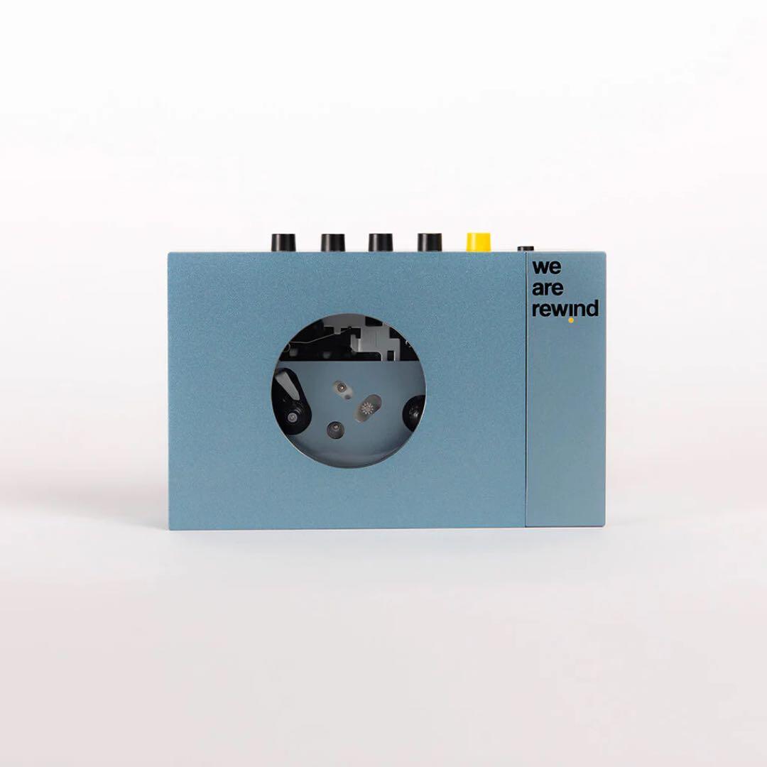 【新品未開封品】we are rewind カセットプレーヤー　ブルー