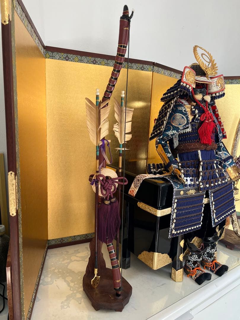 40年もの　五月人形 徳川家康 武士の鎧と兜