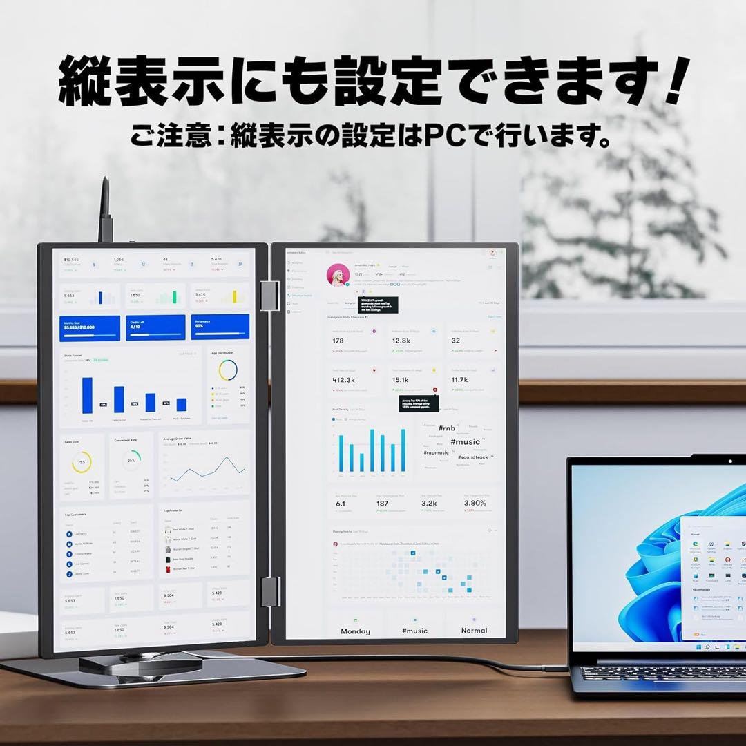 新品未使用VisionOwl デュアルモバイルモニター 15.6 DB-156N