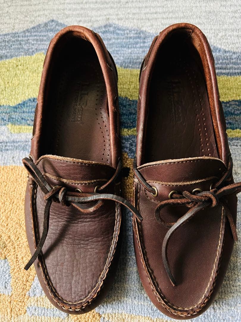 LL Bean バイソンレザーモカシンシューズ