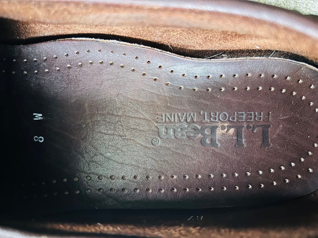LL Bean バイソンレザーモカシンシューズ