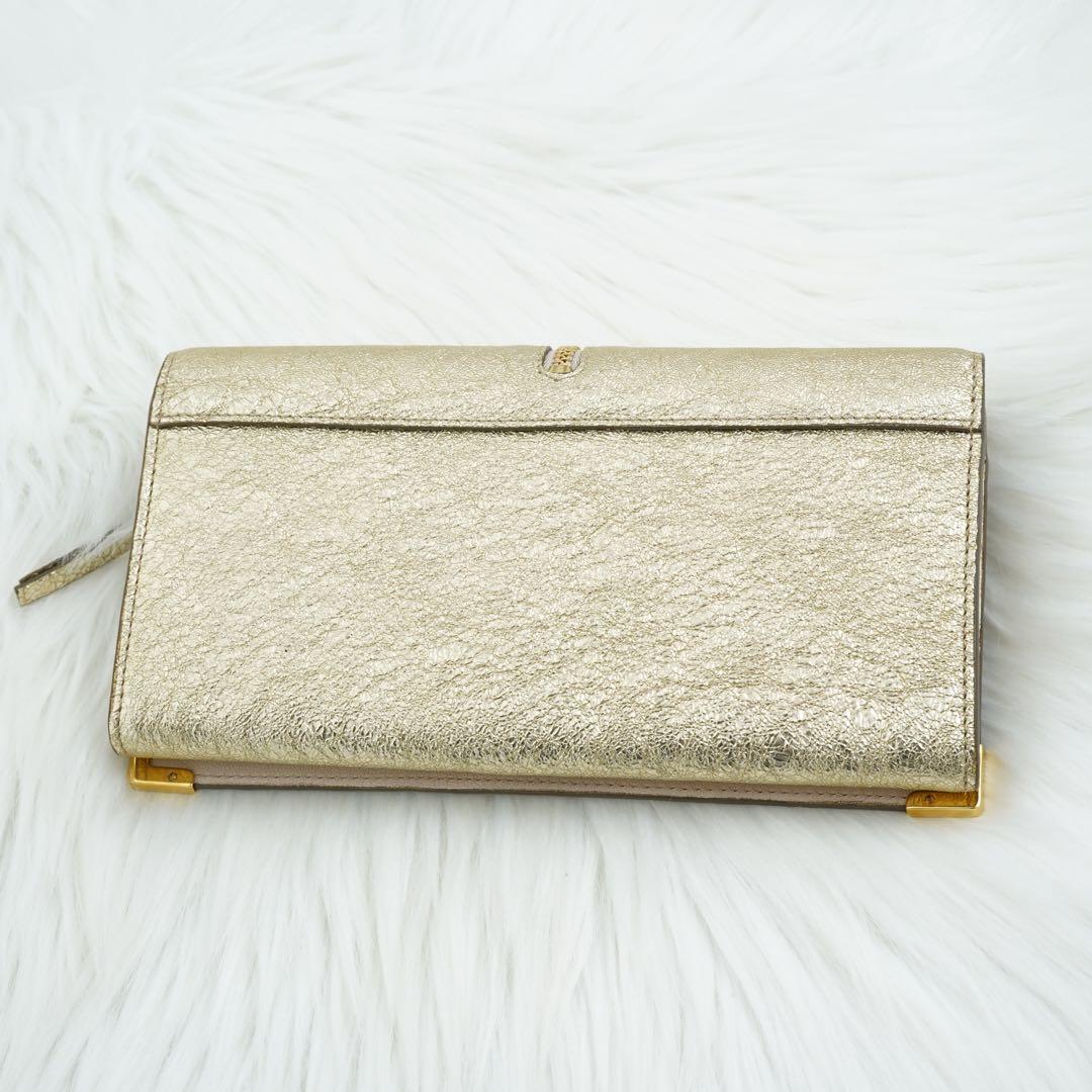 新品未使用品　箱付き　Chloe クロエ　長財布　レザー　ベルト　ゴールド