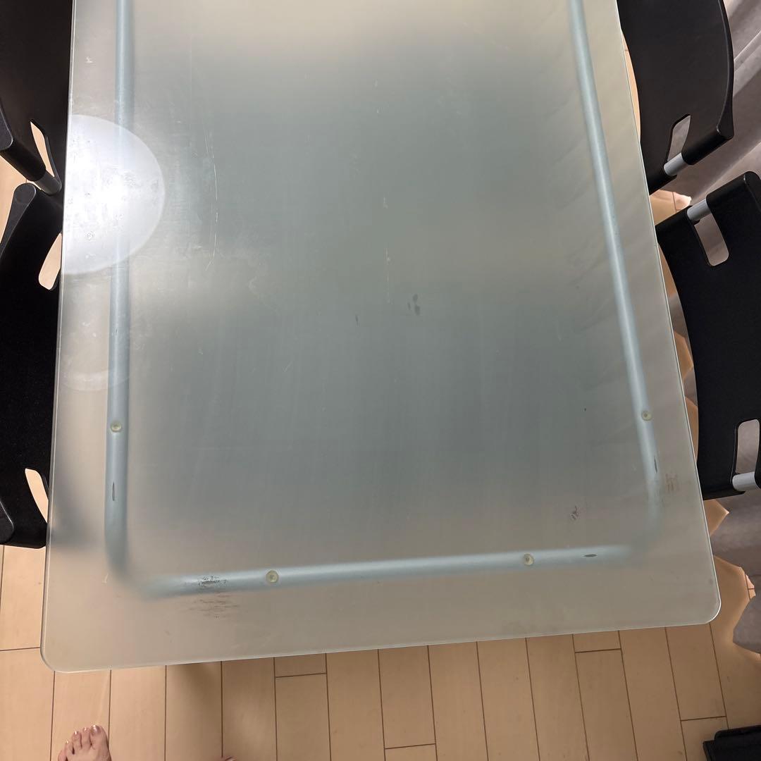 【直接引渡し限定】IKEA ガラスダイニングテーブルセット