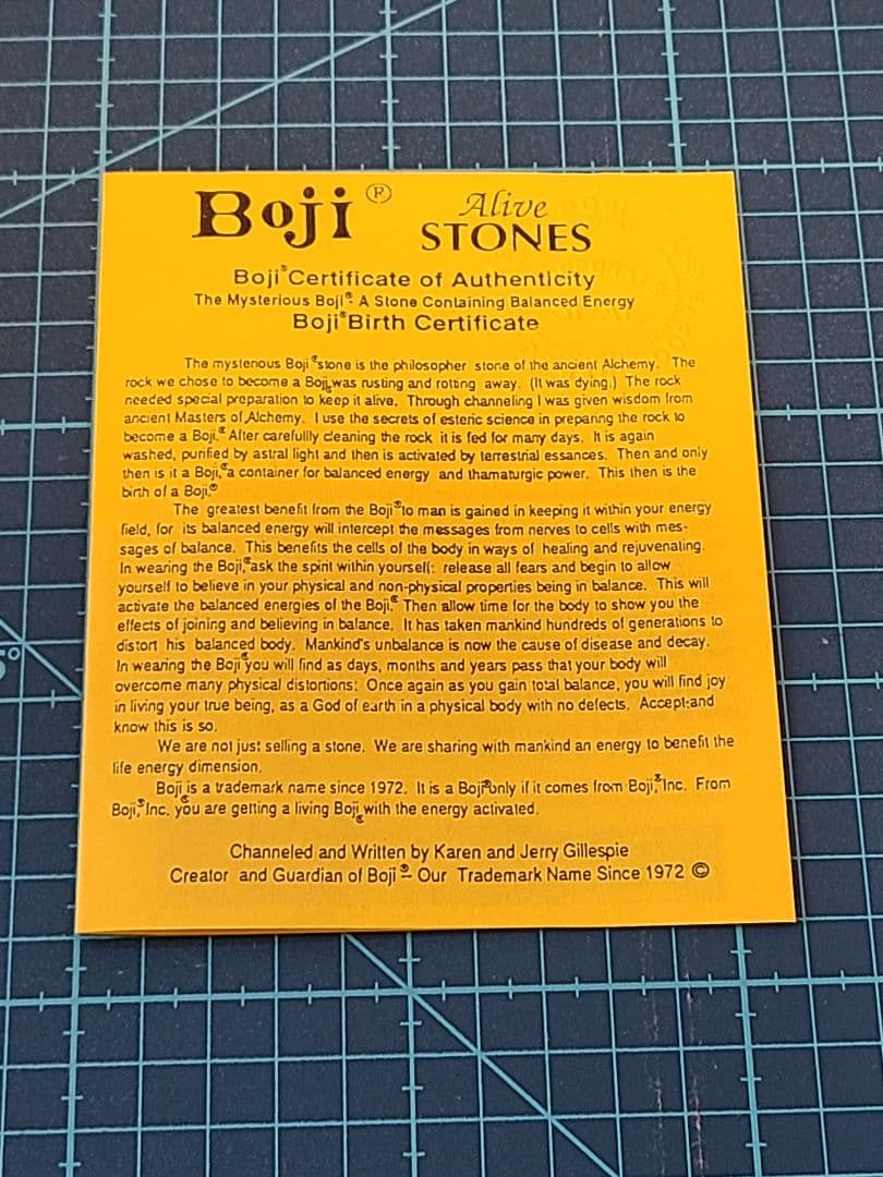ボージーストーン④　Boji Alive STONS