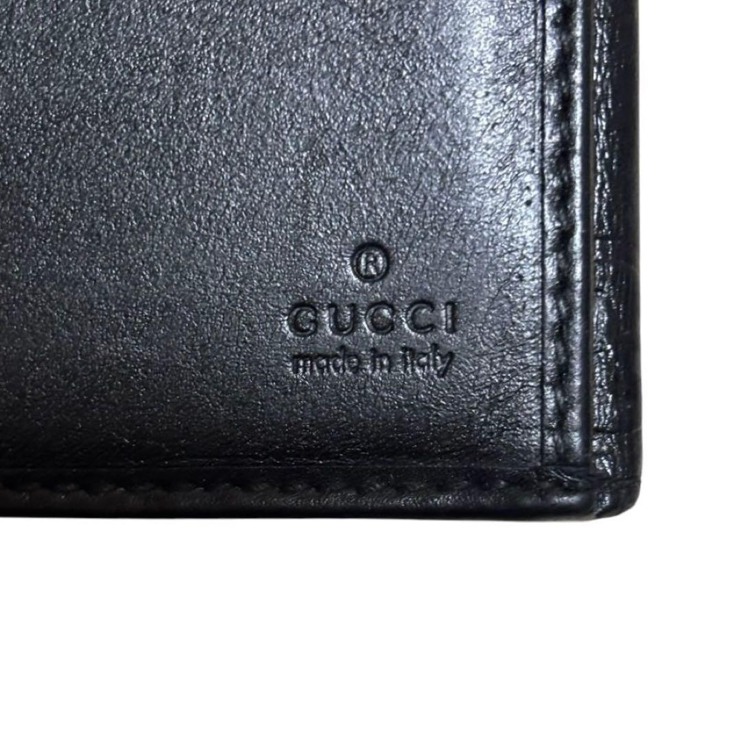 人気　グッチ　長財布　GGシマ　レザー　ブラック　GG柄　Wホック　ロゴプレート