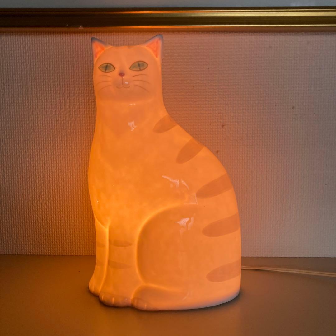 内藤ルネ　猫型卓上ランプ