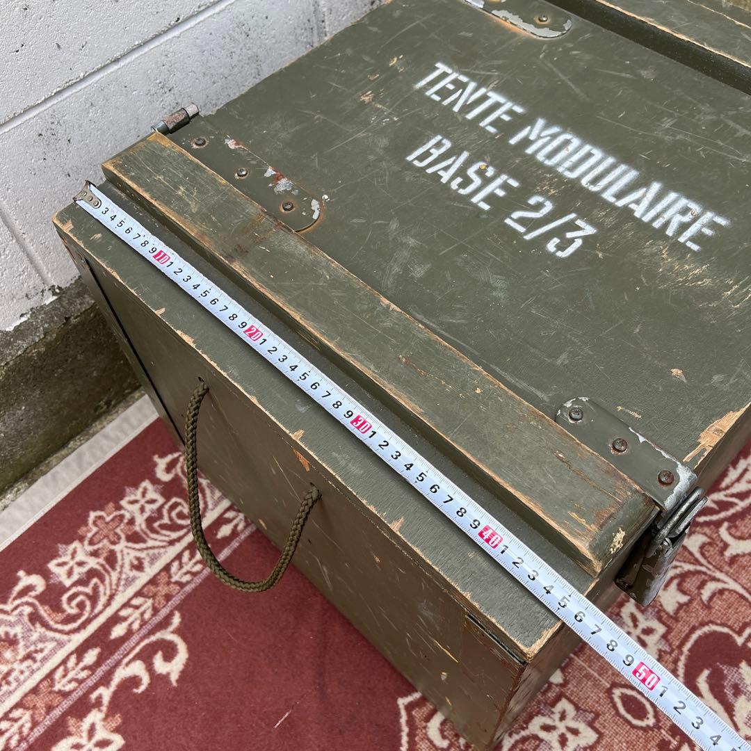 米軍実物 SURPLUS◾️ミリタリー 木製収納箱 ウッドボックス 木箱 軍物