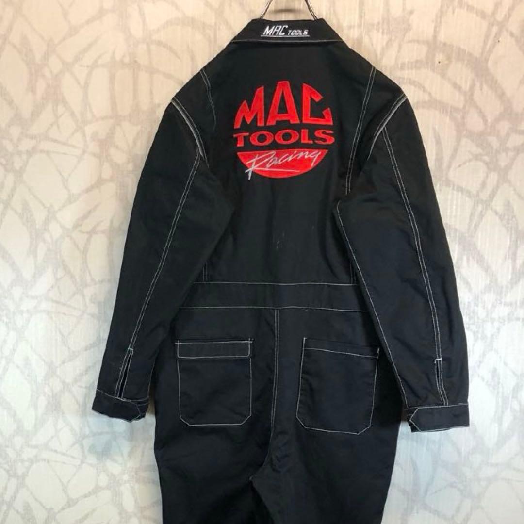 マックツール　MAC TOOLS ブラックオーバーオール　つなぎ　R