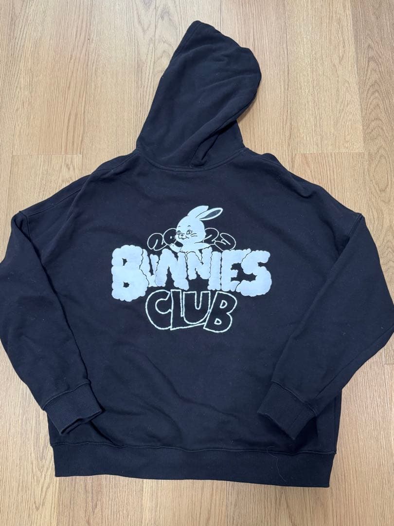 NewJeans BunniesClub パーカー Mサイズ Black