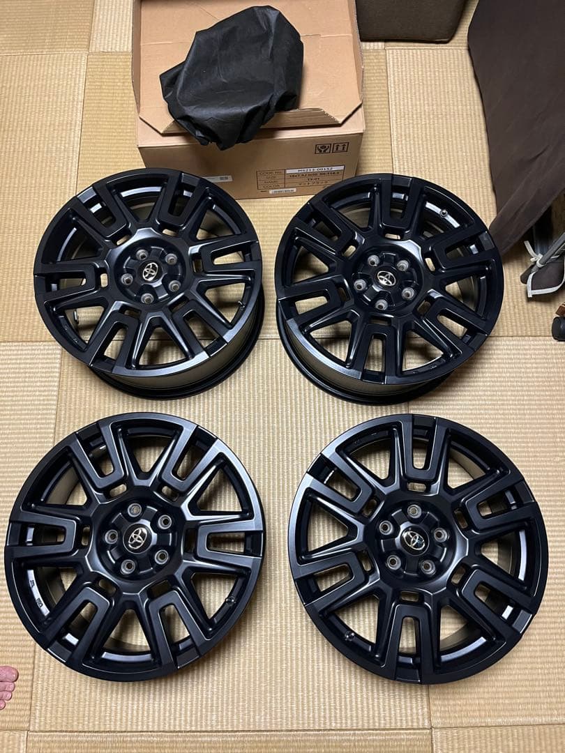 ヤリスクロスTRDマットブラック 18インチ スポークホイール 4本 一本訳あり