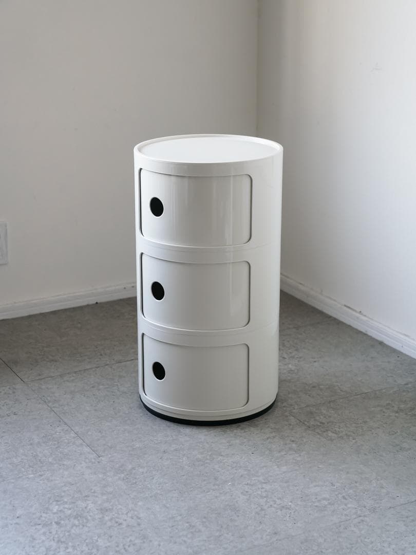 Kartell \"コンポニビリ\" 正規品 3段 ホワイト ミッドセンチュリー