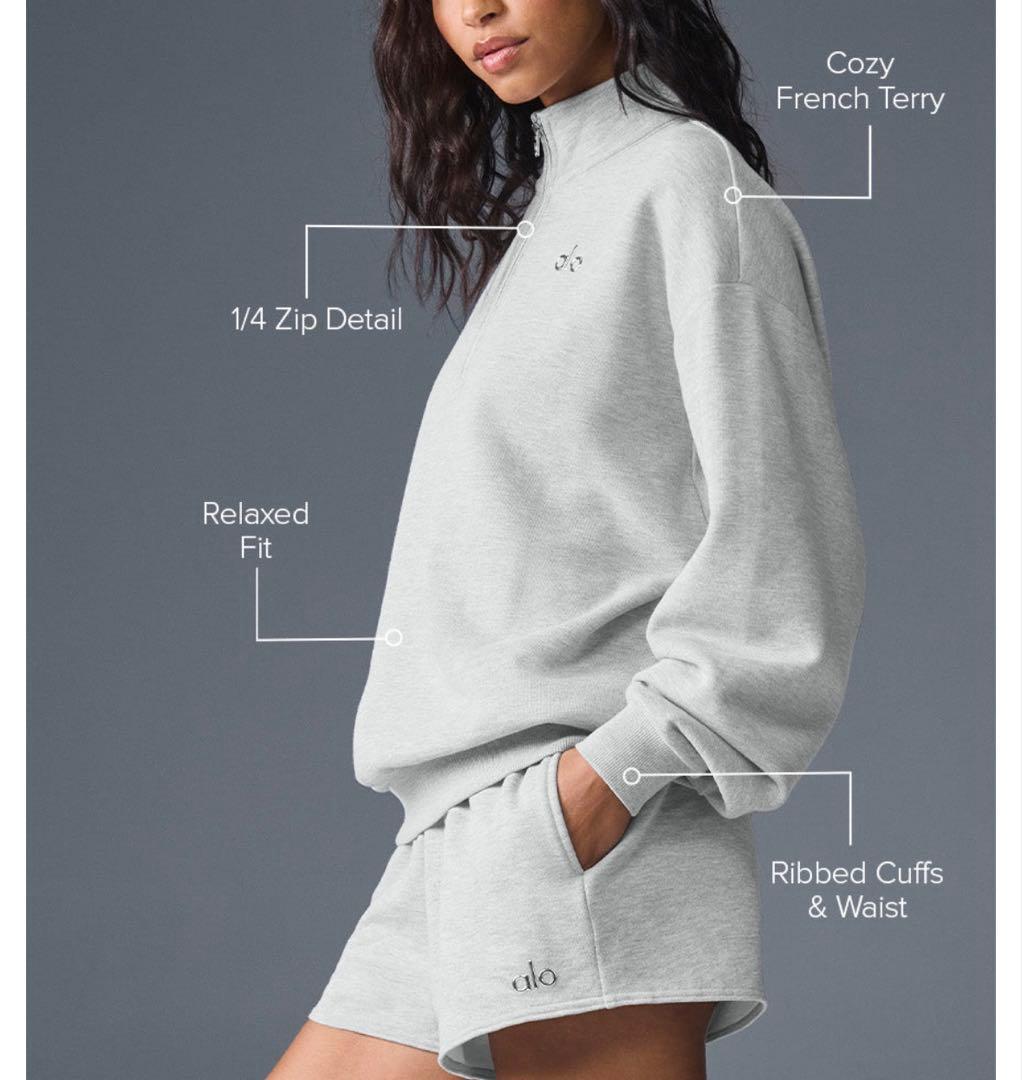 お買い得　Alo Yoga アロ　グレー スウェット　Mサイズ 美品