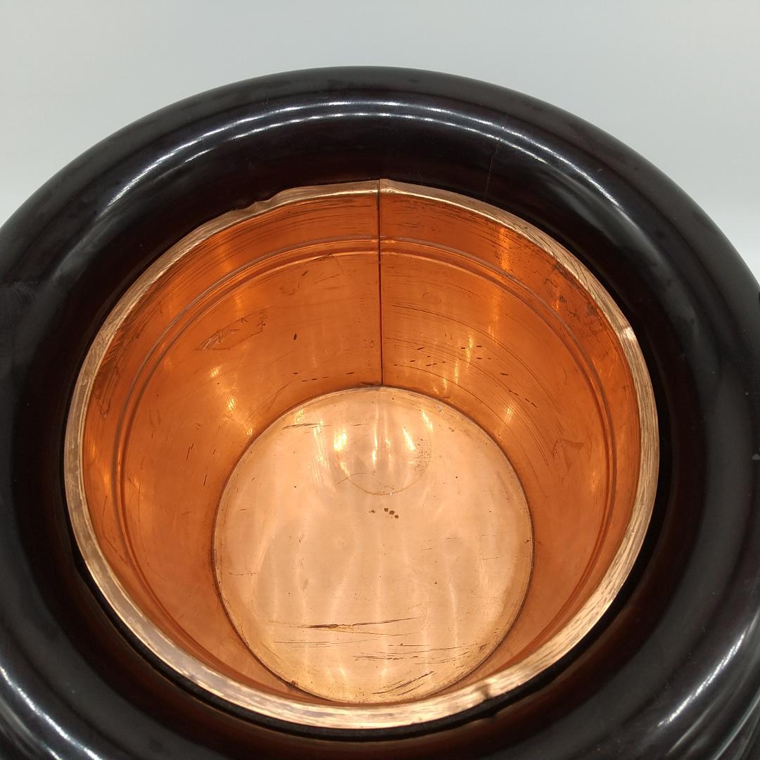 2354番 【貴重】木製花器 壺 紫檀 骨董品