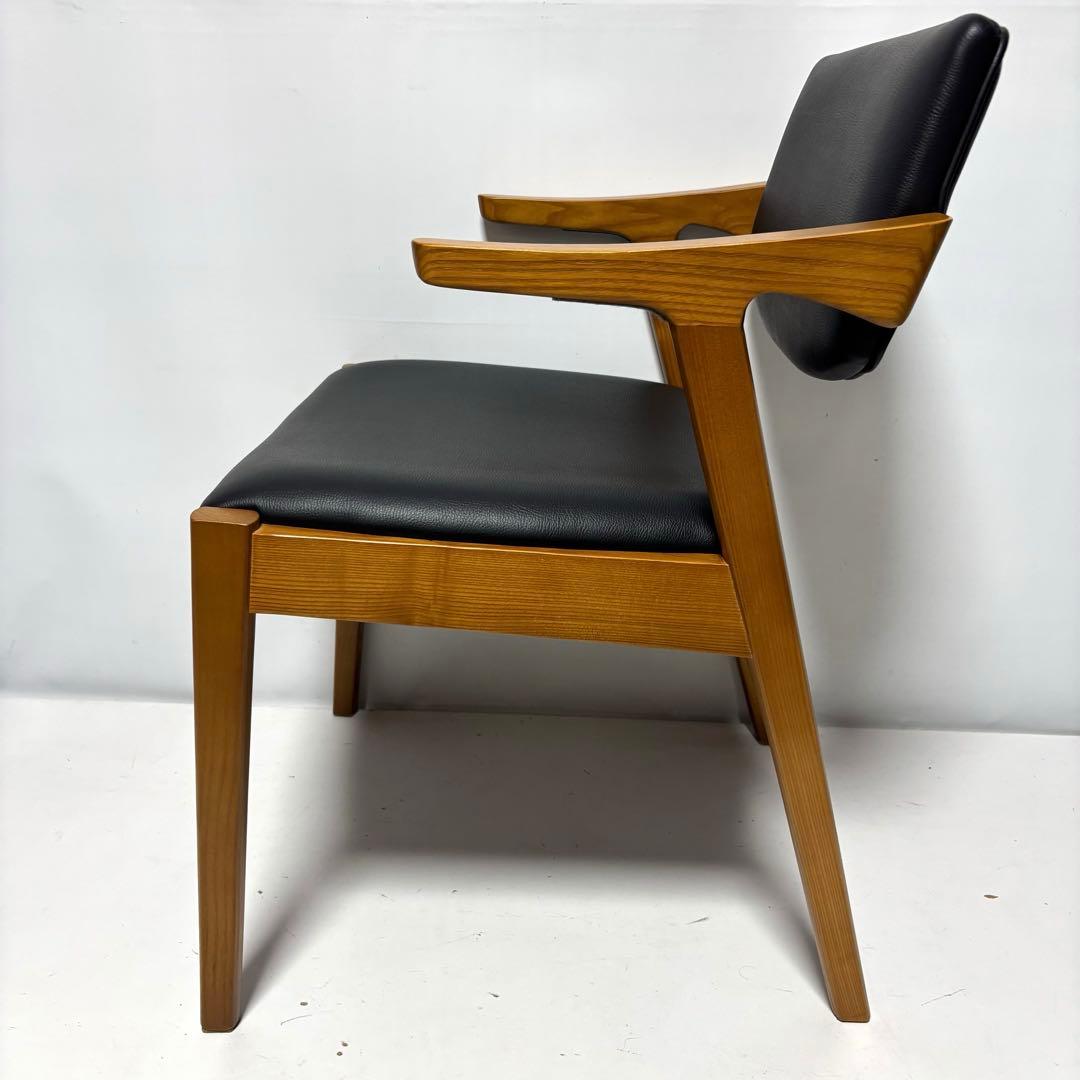 【完成品】ダイニングチェア　ブラウン×ブラック