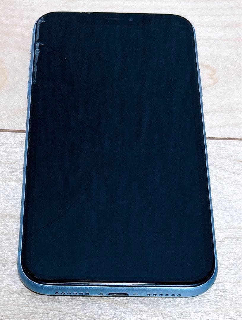 傷有り⚠︎送料込み◎匿名配送◎ iPhone XR 256GB ブルー 付属品あり