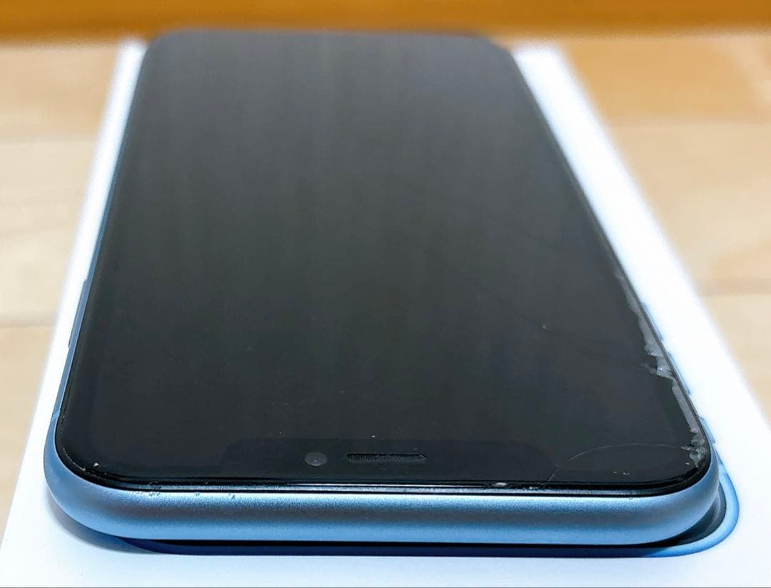 傷有り⚠︎送料込み◎匿名配送◎ iPhone XR 256GB ブルー 付属品あり