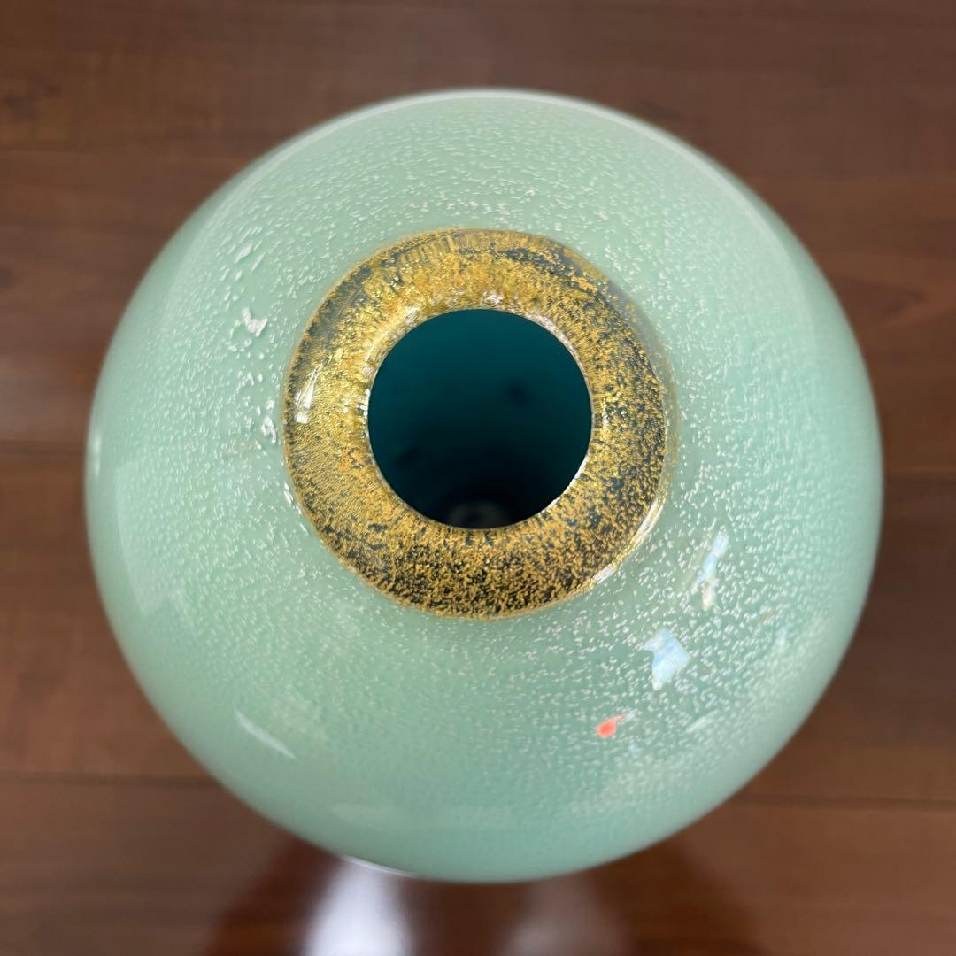 【箱付き】ガラス 花器　作家　岸本耕平