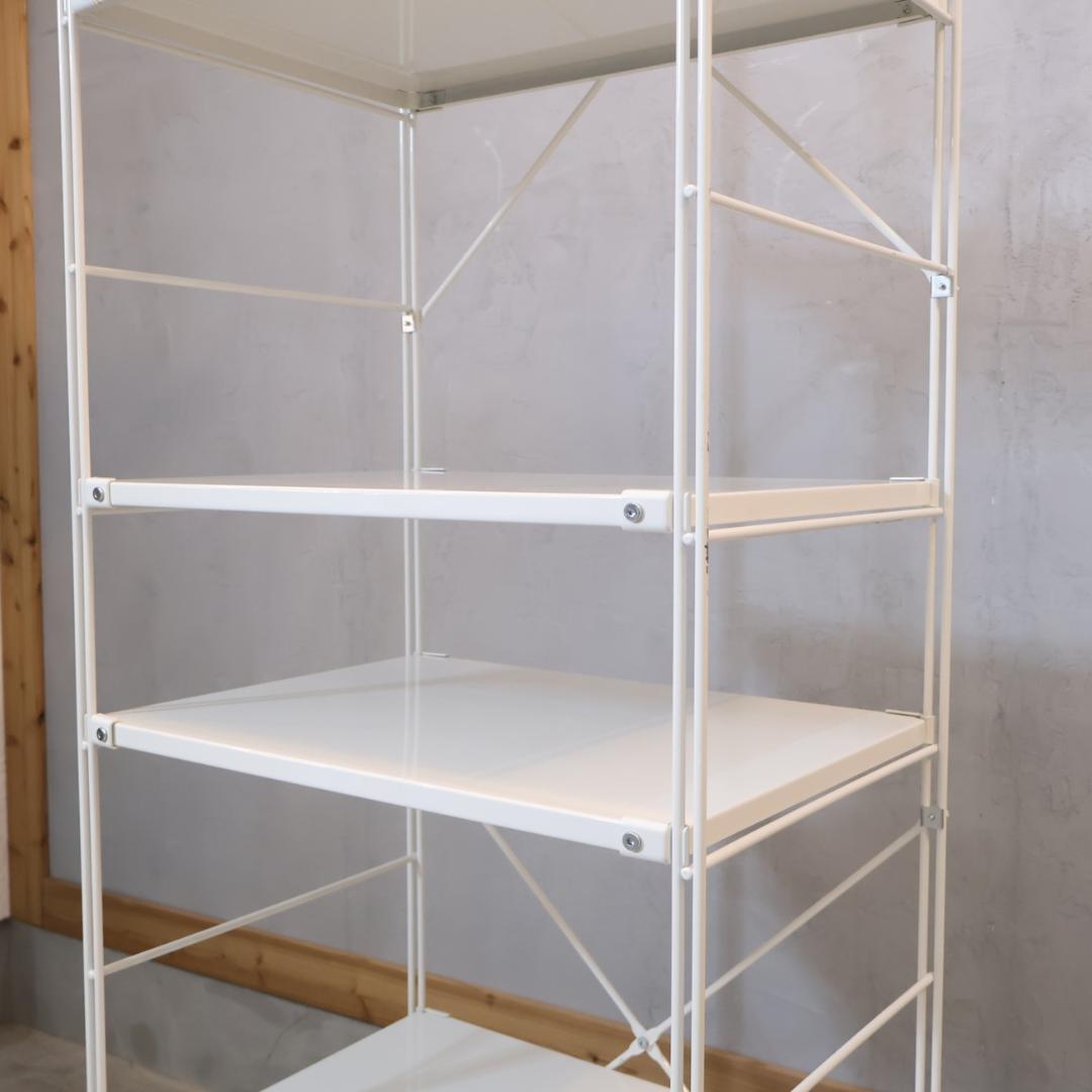 無印良品 MUJI スチール 6段ユニットシェルフ オープンラック 収納 本棚
