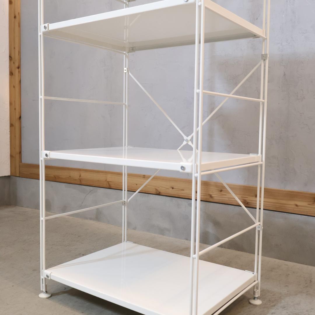 無印良品 MUJI スチール 6段ユニットシェルフ オープンラック 収納 本棚