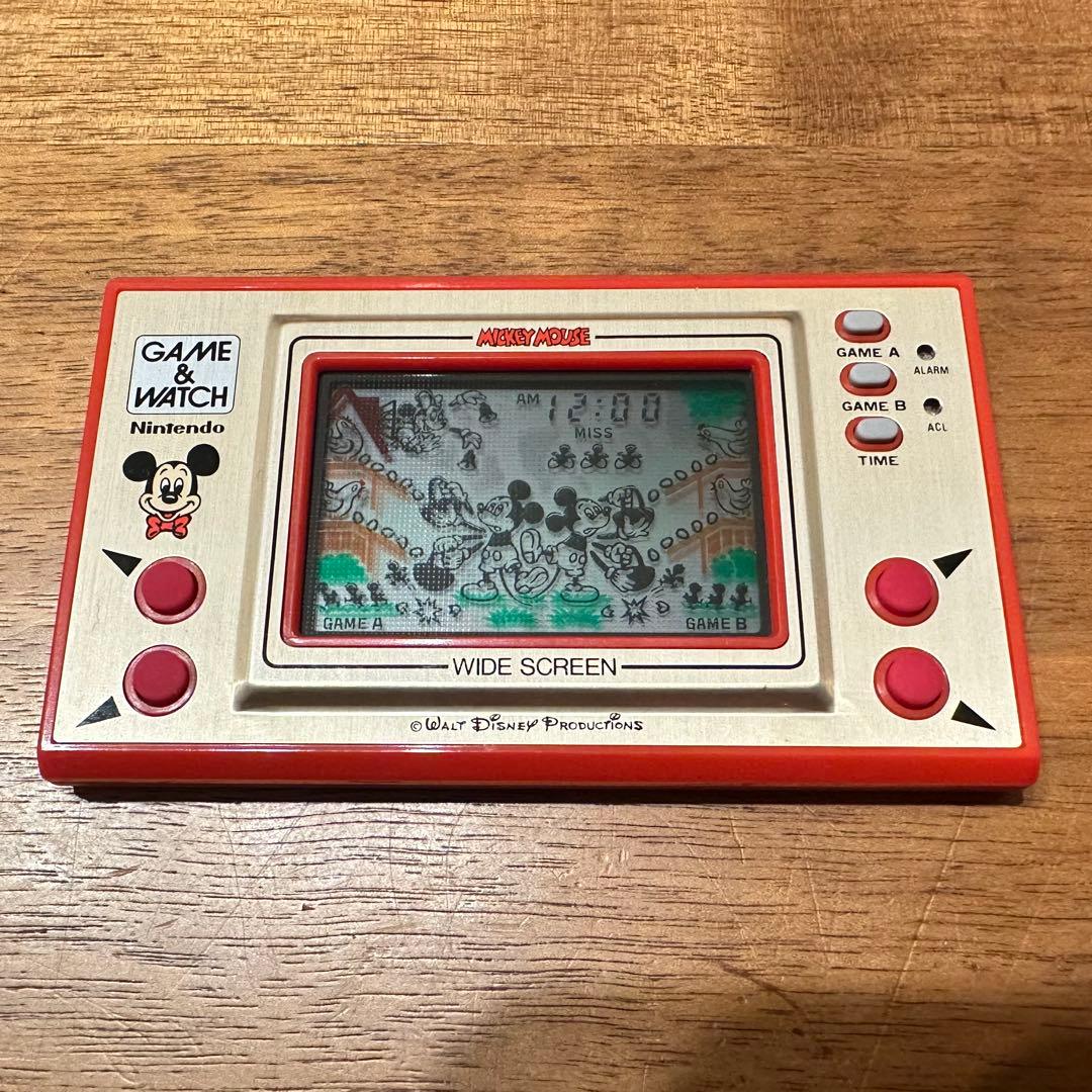 ゲームウォッチ　ミッキーマウス　任天堂　ニンテンドー