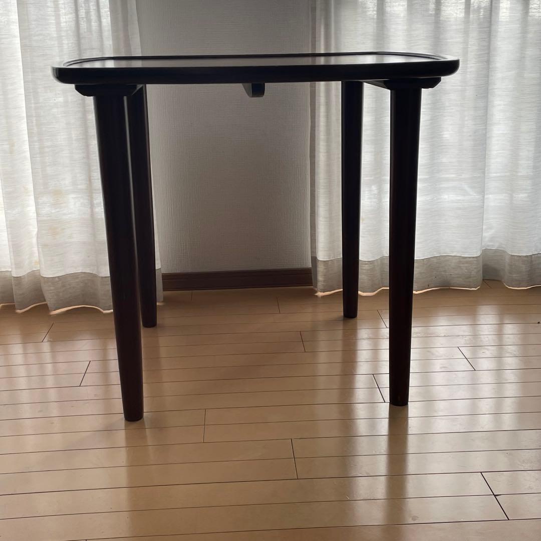 木製ダイニングテーブル　ダークブラウン