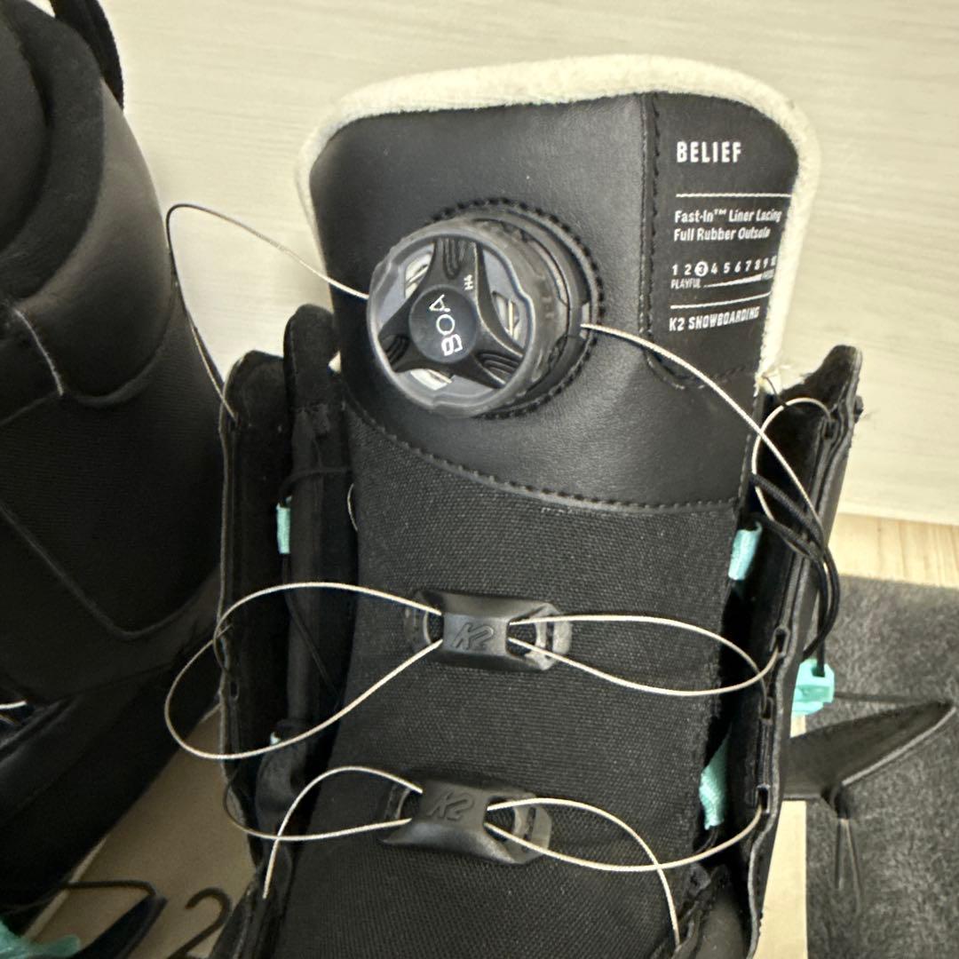 一回のみ着用！K2 BELIEF スノーボードブーツ 24.5センチ
