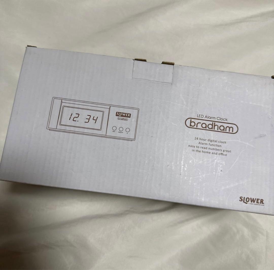 SLOWER DESK CLOCK 置き時計 LED式 bradham ブラハム