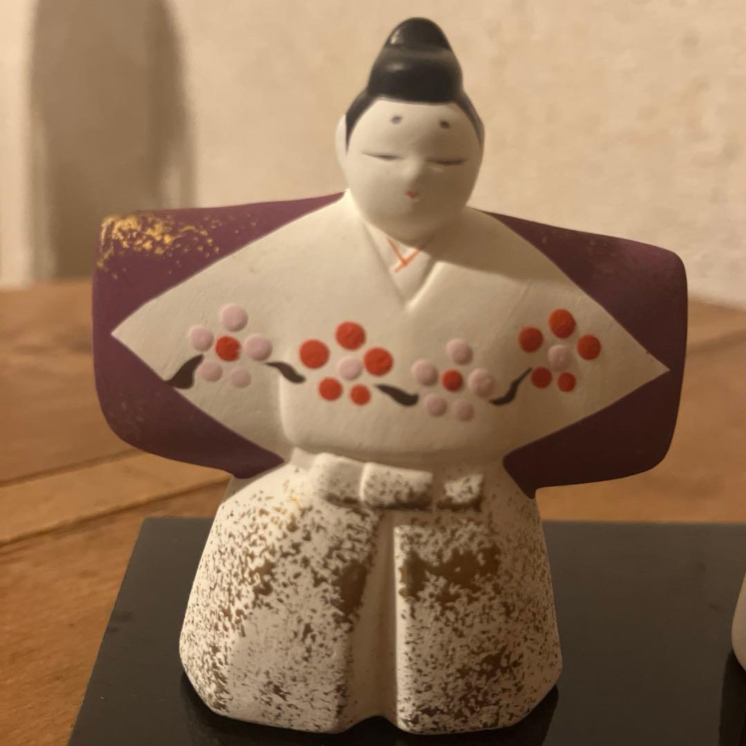 陶器のお雛様　ひな人形　立ち雛