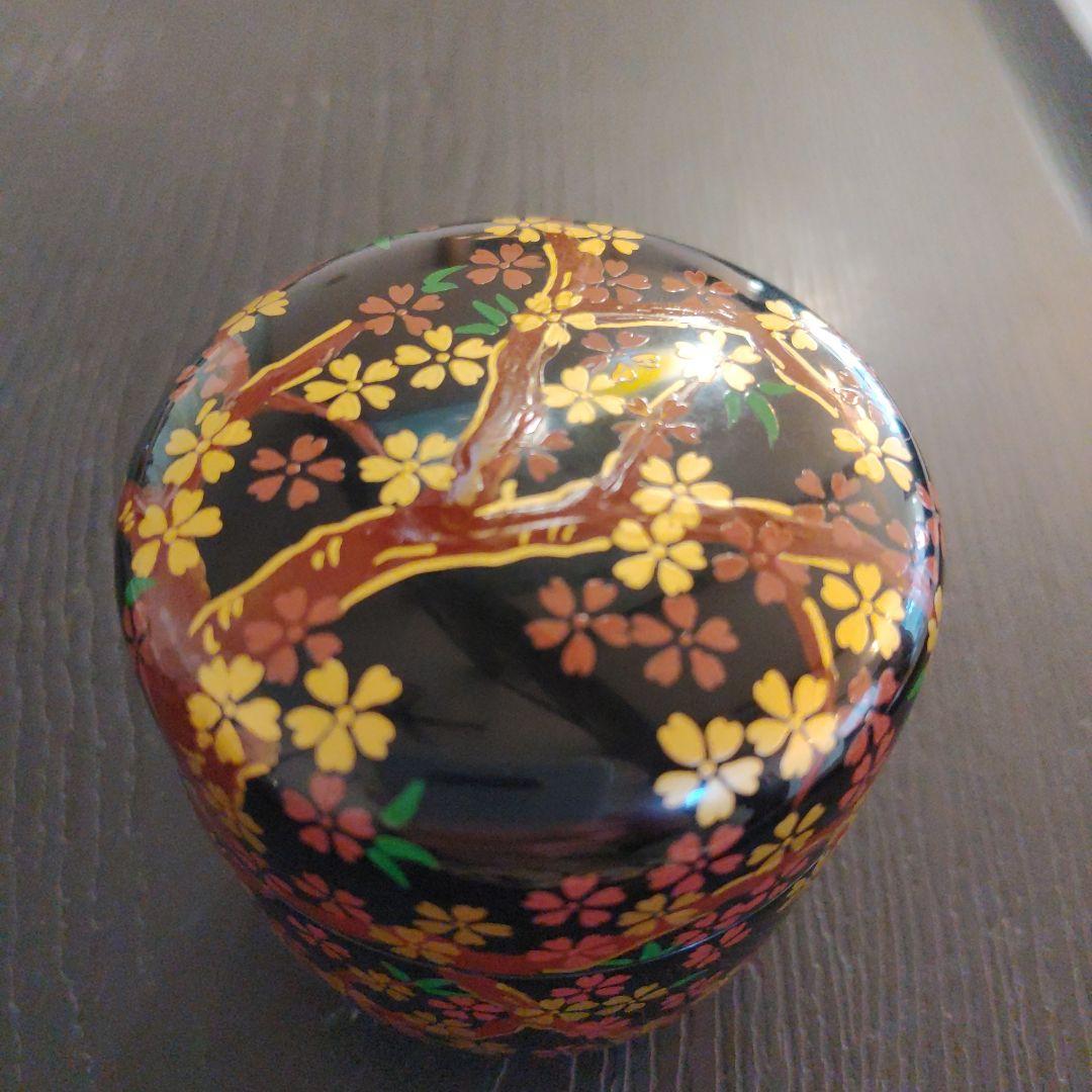 琉球漆器 　桜　茶道具　棗