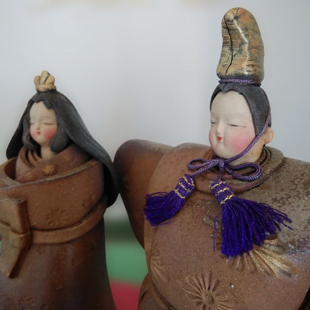 立ち雛 お雛様 雛人形 親王飾り しあわせ めでたい お祝い 置物 手作り