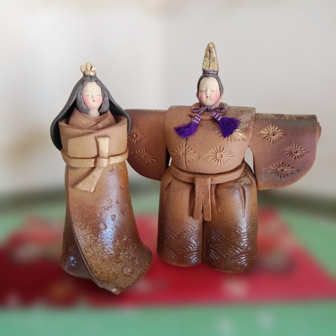 立ち雛 お雛様 雛人形 親王飾り しあわせ めでたい お祝い 置物 手作り