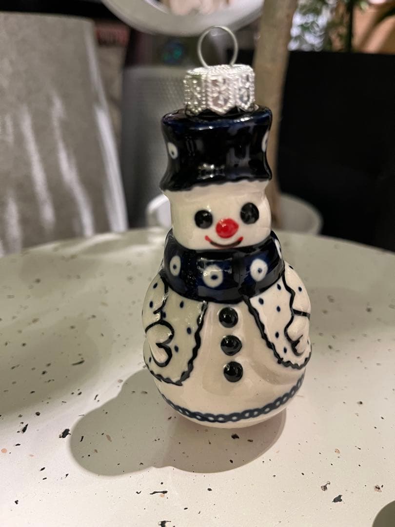 ポーリッシュポタリー　陶器製クリスマスオーナメントセット