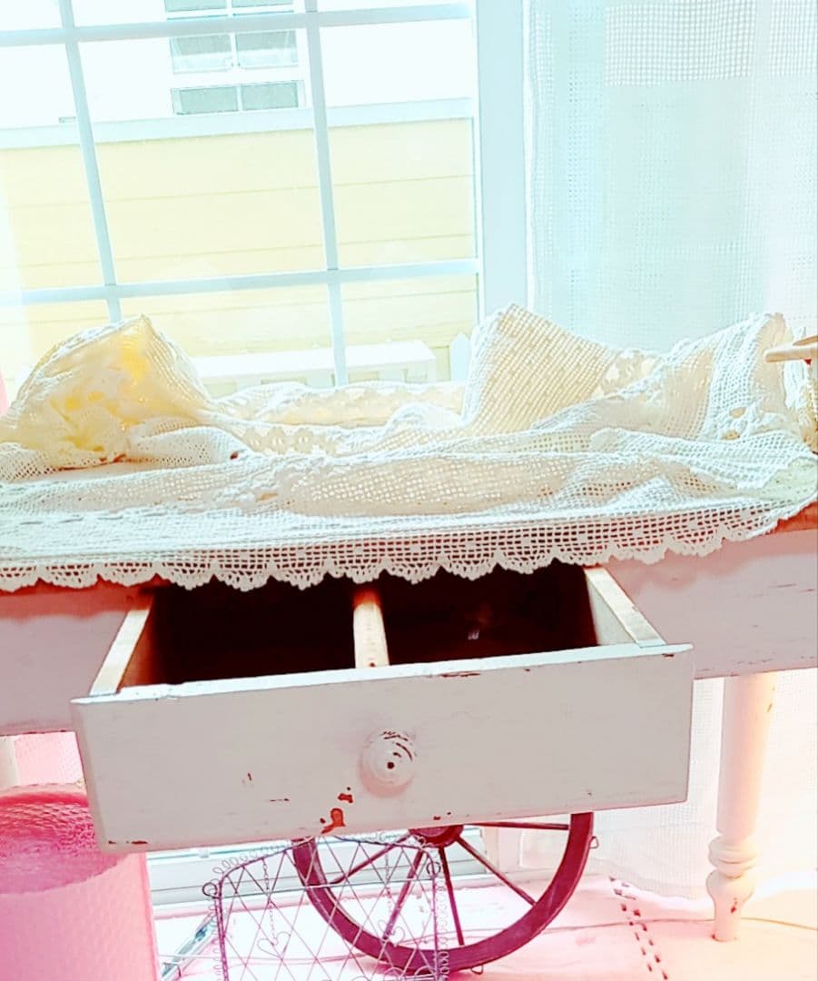 送料込❤︎アンティーク フランス ペイント ダイニングテーブル