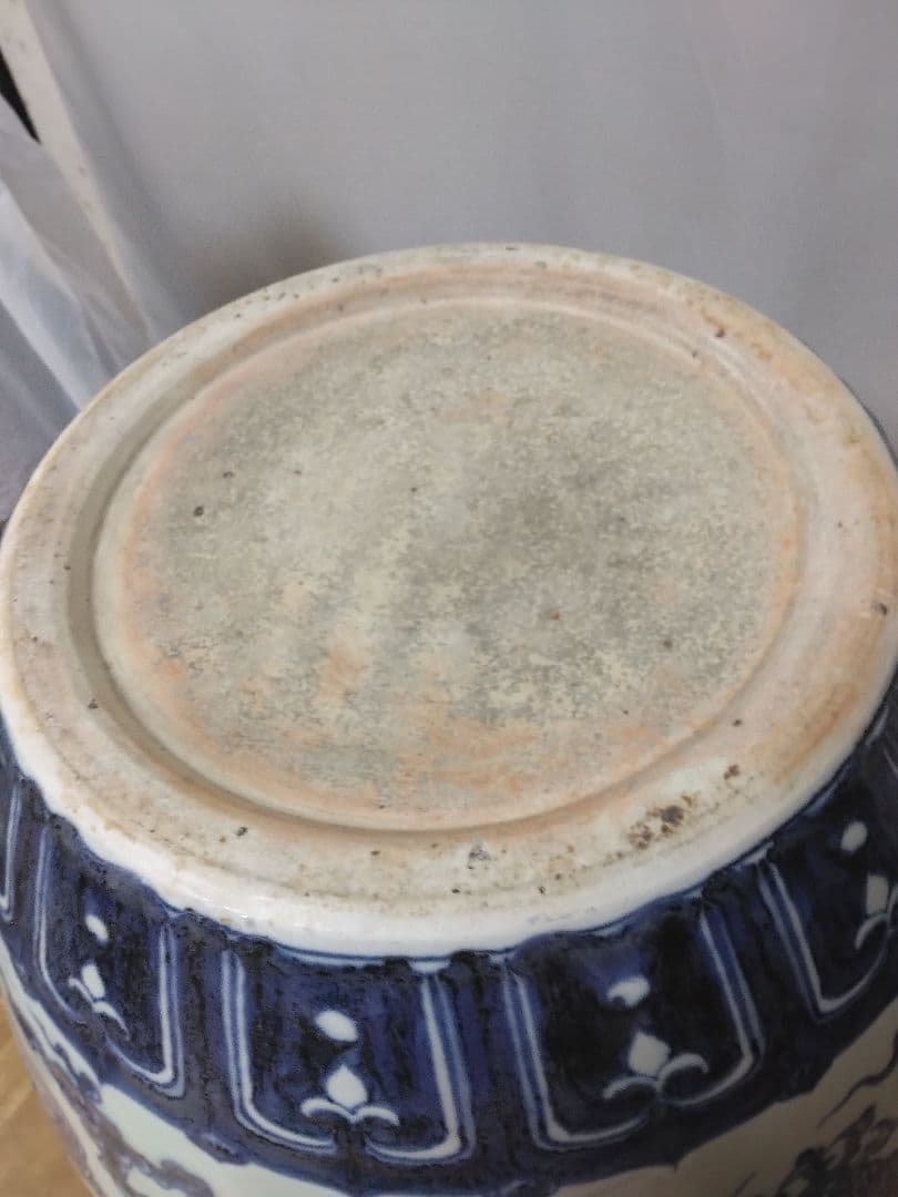 中国美術青花竜紋大壺