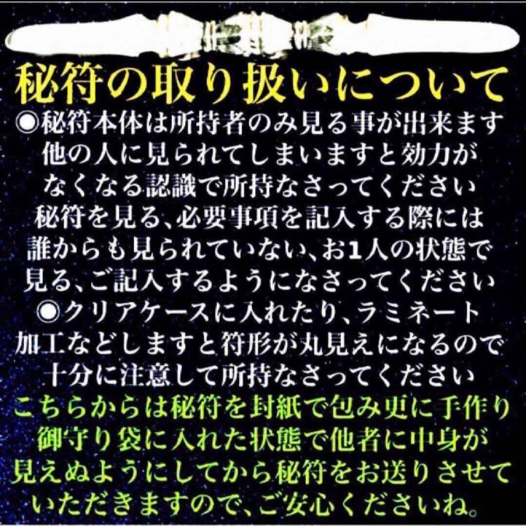 秘符(中松屋)精神　精力　病気　男性諸病　治癒　金運　大金運　護符　霊符