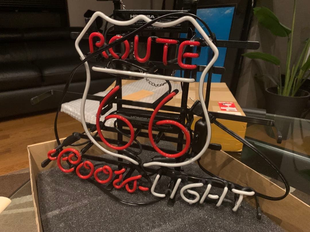 ルート66 カスタムネオサイン　未使用 ROUTE66 ネオンサイン
