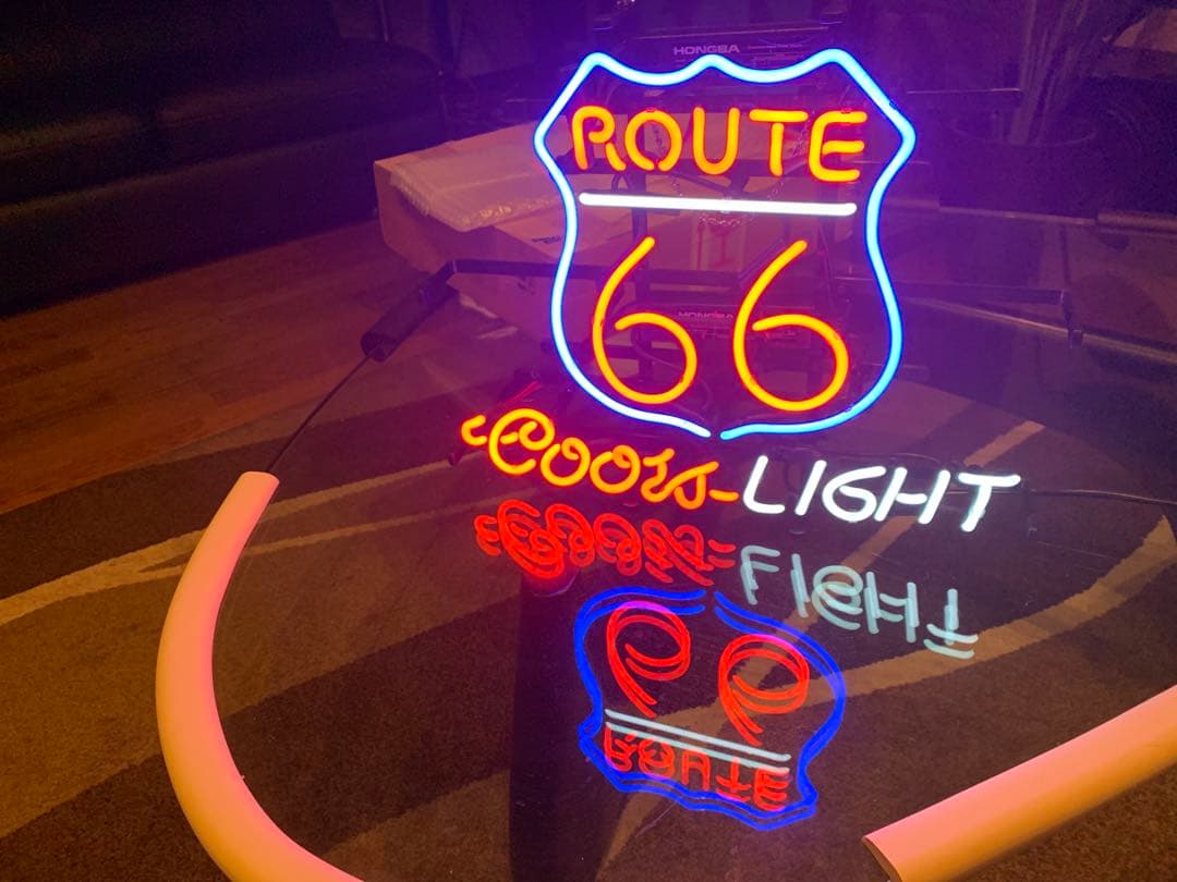 ルート66 カスタムネオサイン　未使用 ROUTE66 ネオンサイン