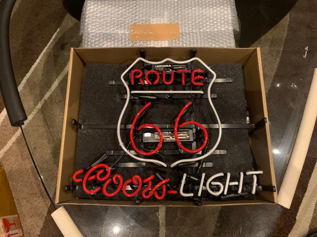 ルート66 カスタムネオサイン　未使用 ROUTE66 ネオンサイン