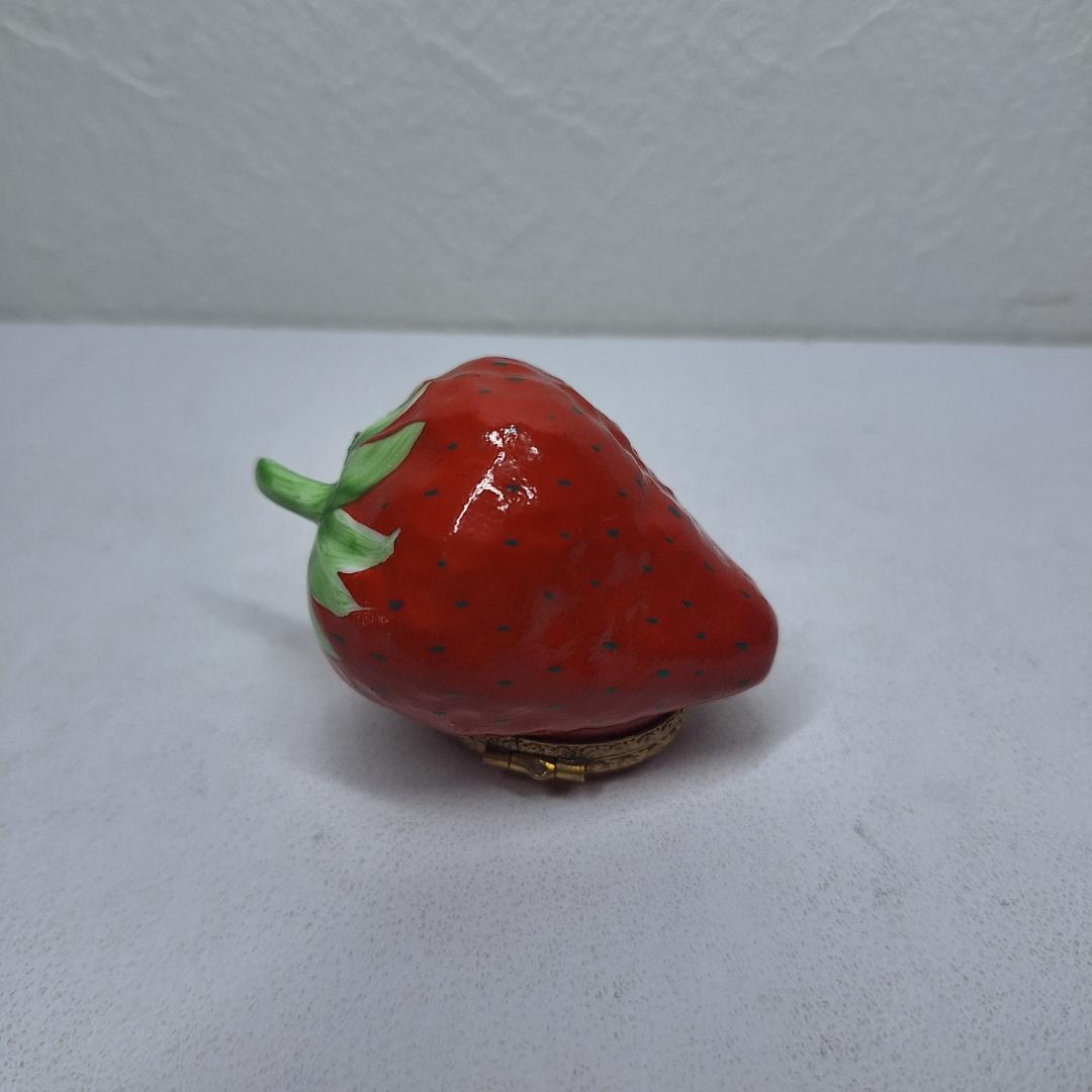 リモージュ ストロベリー いちご フランス 美品 アンティーク ハンド e3EO
