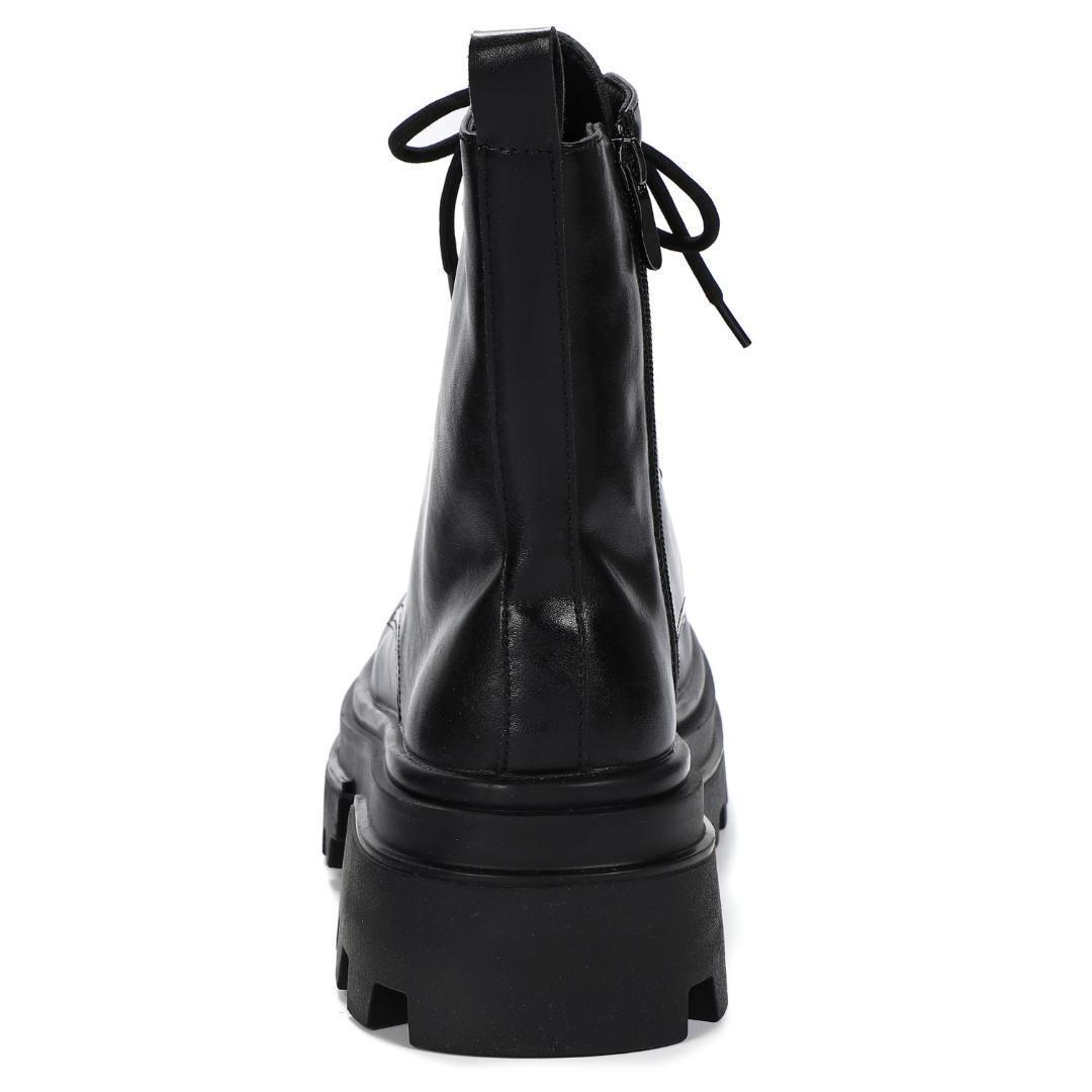 27cm/最大10cm身長UPメンズシークレットブーツ厚底靴ジップアップYU