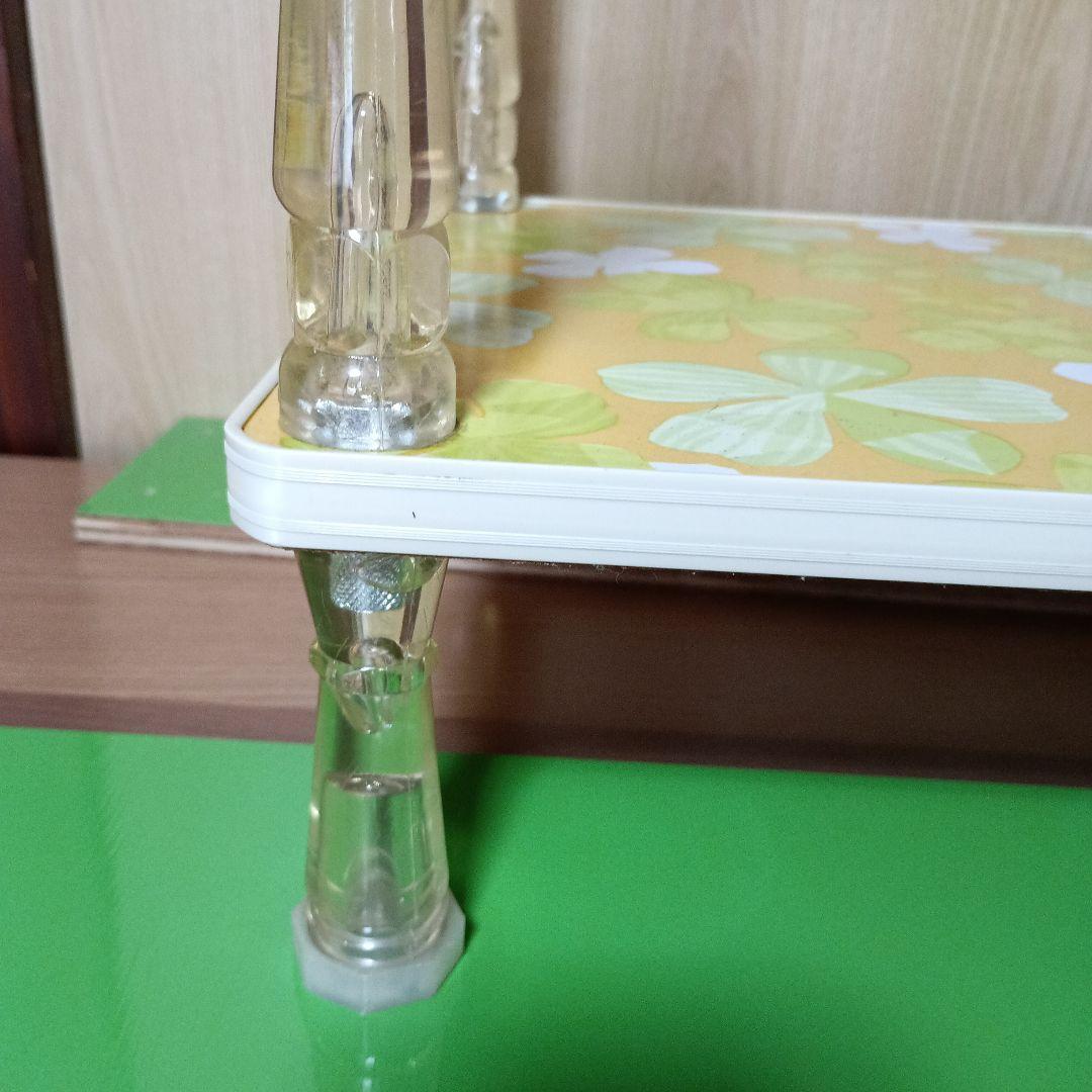 キッチンラック 棚 インテリア 昭和レトロ レトロポップ 花柄　イエロー