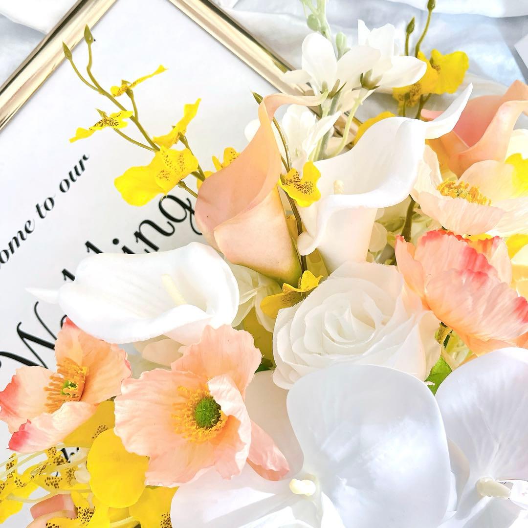 アーティフィシャルフラワーブーケ クラッチブーケ 結婚式 ウエディングブーケ