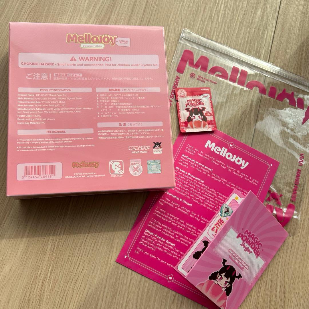 mellojoy いちごショートケーキ　スライス　メロジョイ　スクイーズ　未開封