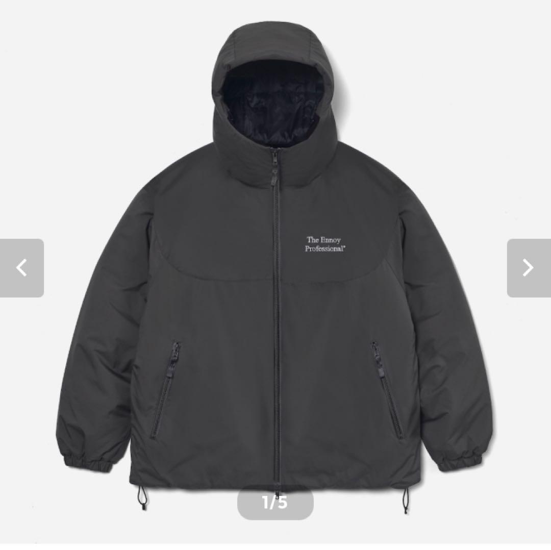 ENNOY スタイリスト私物 PADDED NYLON HOODIE GRAY